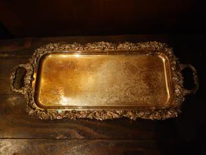 silver tray