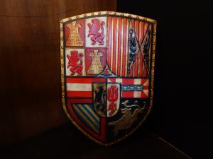 Spanish shield emblem wall ornament