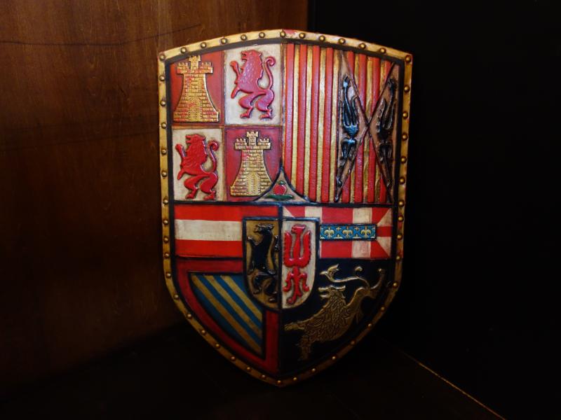 Spanish shield emblem wall ornament