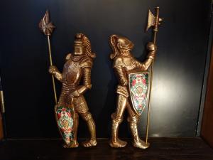 knight emblem wall ornament  PAIR