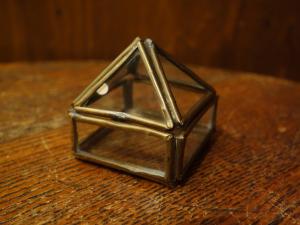 Italian glass & brass display case