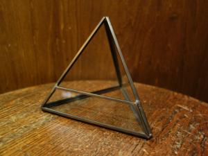 Italian glass & brass display case