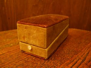 English velvet watch display case