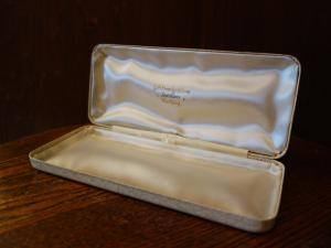English white jewelry display case
