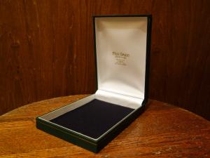 English green jewelry display case