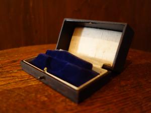 English jewelry display case