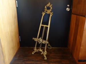 Italian brass easel