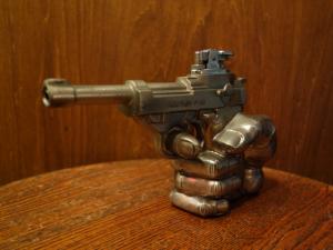 silver gun lighter