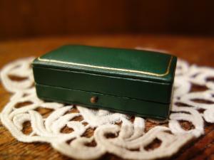 English green jewelry display case