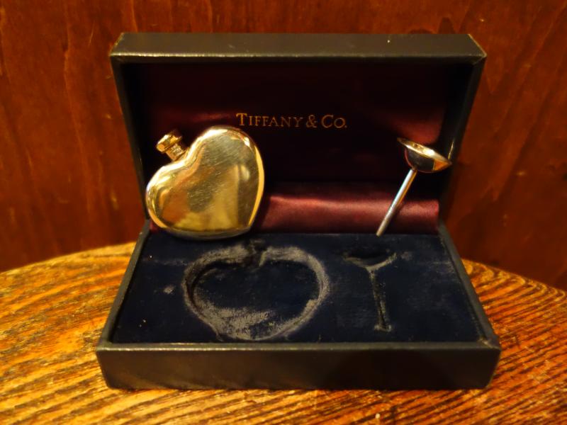 インテリア・ディスプレイ雑貨 パフュームボトル LCC 1264 TIFFANY silver heart perfume bottle & case(2)