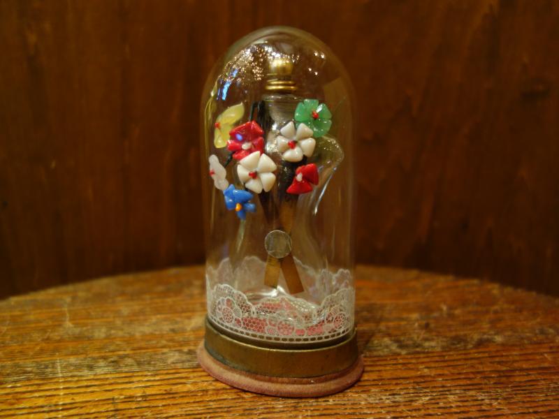 Schiaparelli glass perfume bottle & case