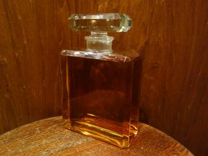 CHANEL glass perfume bottle
