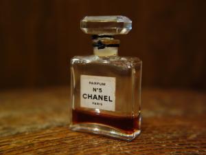 French glass perfume bottle