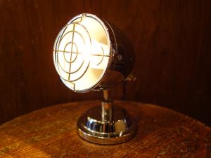 silver table lamp 1灯