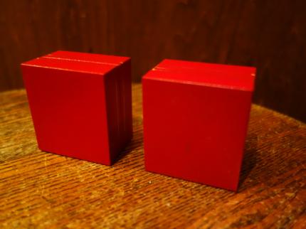 レトロ赤ジュエリーケース LCM 7754(C1)