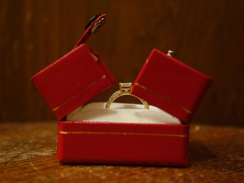 レトロ赤リングケース LCM 7756(4)