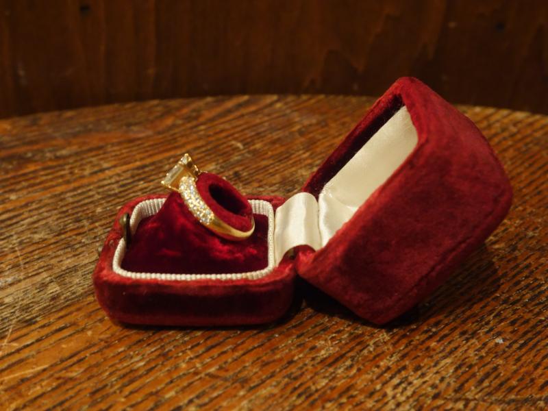 アンティークベルベットリングケース LCM 7759(3)