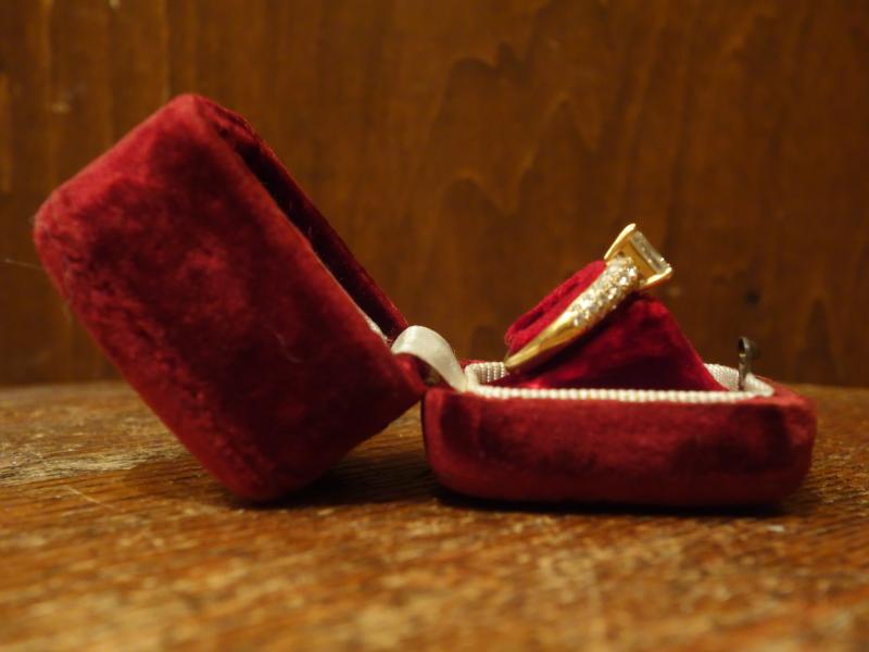 アンティークベルベットリングケース LCM 7759(4)