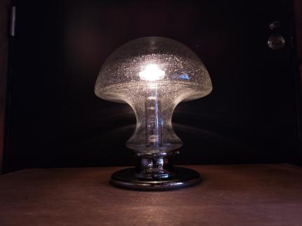 ガラス　テーブルランプ　ビンテージ　モダン　UST 0406（C4）