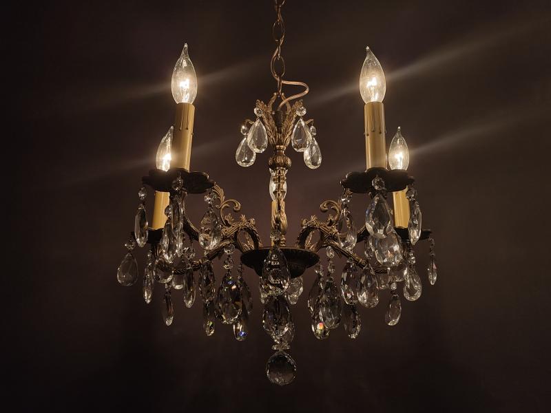 スペインシャンデリア 真鍮フレームクラシックデザイン BFM 0145(2)