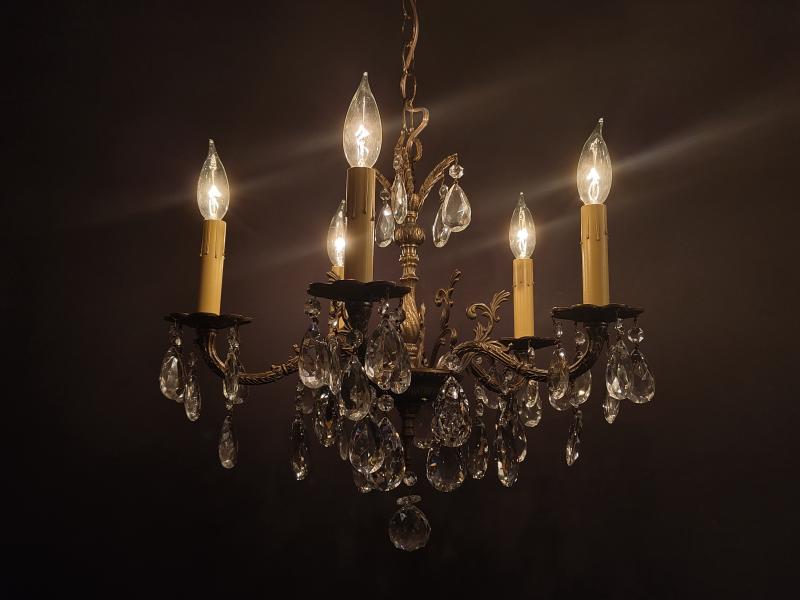 スペインシャンデリア 真鍮フレームクラシックデザイン BFM 0145(4)