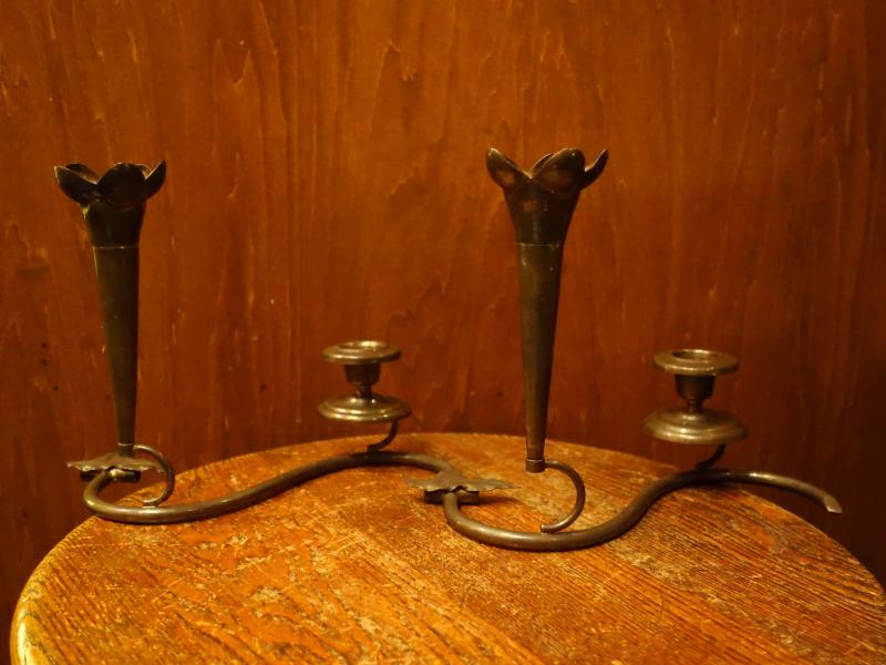 シルバー燭台2灯立て　LCM 7724（5）