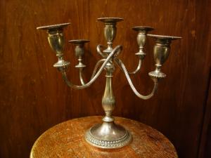 Italian silver candle holder 5