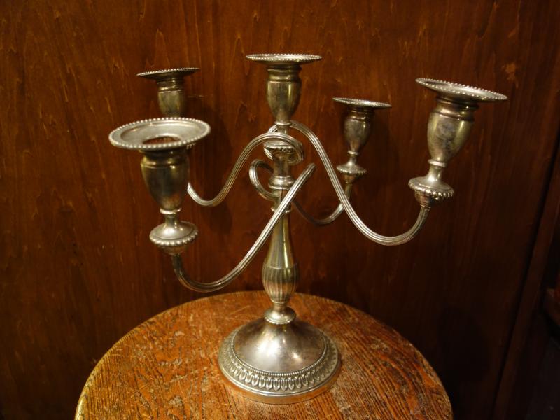 シルバー燭台5灯立て LCM 7725(2)