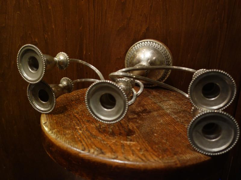 シルバー燭台5灯立て LCM 7725(6)