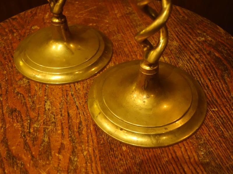 真鍮製螺旋燭台ペア LCM 7733(5)