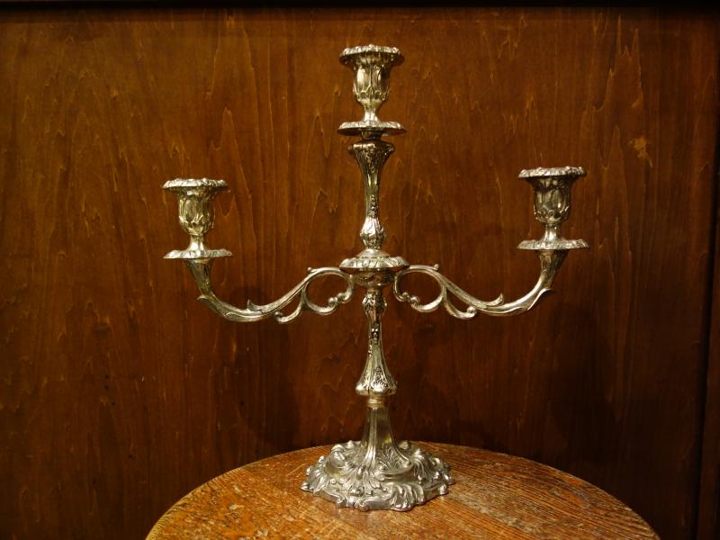 レトロシルバー系燭台 ビンテージキャンドルスタンド キャンドルホルダー LCM 7734(2)