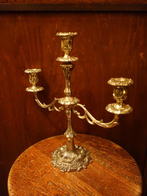 レトロシルバー系燭台 ビンテージキャンドルスタンド キャンドルホルダー LCM 7734(3)