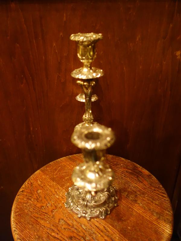 レトロシルバー系燭台 ビンテージキャンドルスタンド キャンドルホルダー LCM 7734(4)