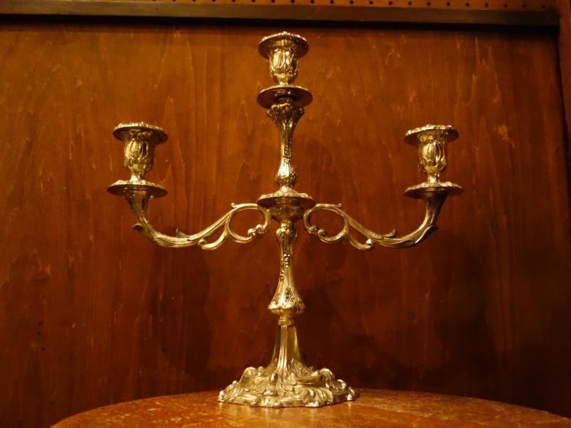 レトロシルバー系燭台 ビンテージキャンドルスタンド キャンドルホルダー LCM 7734(5)