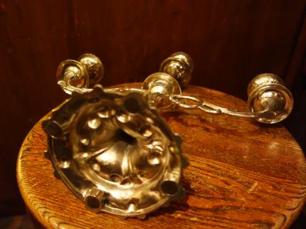 レトロシルバー系燭台　ビンテージキャンドルスタンド　キャンドルホルダー　LCM 7734（C1）