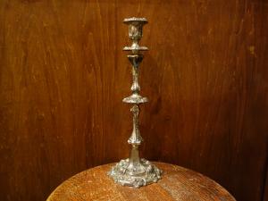 Italian silver candle holder
