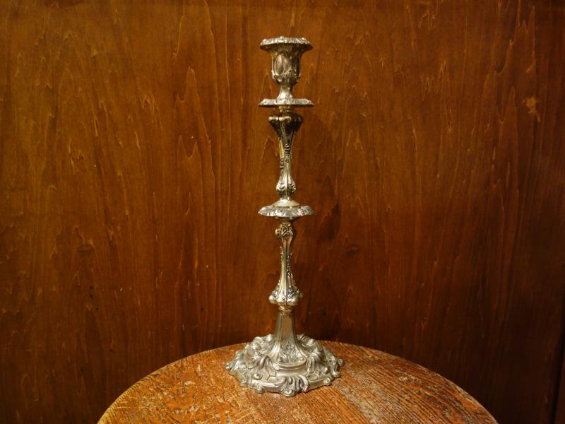 Italian silver candle holder