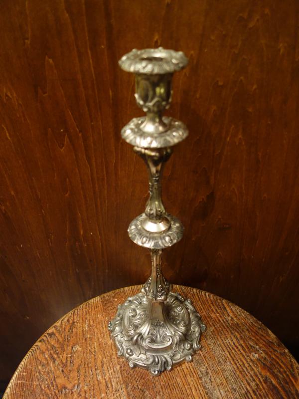 レトロシルバー系燭台　ビンテージキャンドルスタンド　キャンドルホルダー　LCM 7735（2）