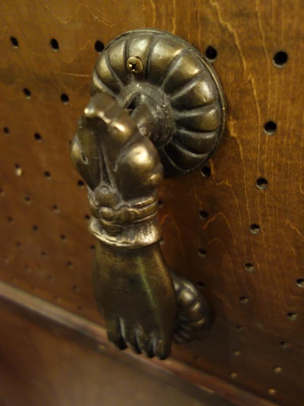 手モチーフ真鍮ドアノッカー　LCM 7761（3）