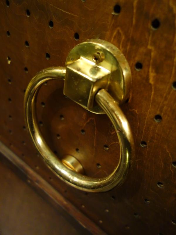 真鍮製ゴールドドアノッカー リング型 LCM 7762(3)