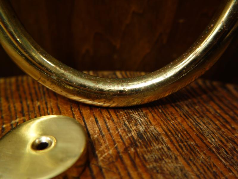 真鍮製ゴールドドアノッカー リング型 LCM 7762(7)