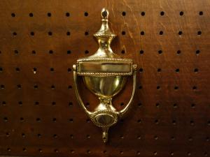 brass door knocker