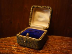 English ring display case