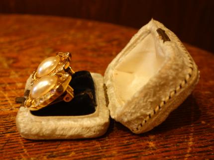 アンティーク白系ジュエリーケース　宝石ケース　LCM 7775（C1）