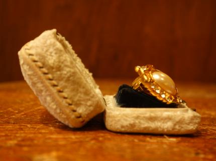 アンティーク白系ジュエリーケース　宝石ケース　LCM 7775（C2）