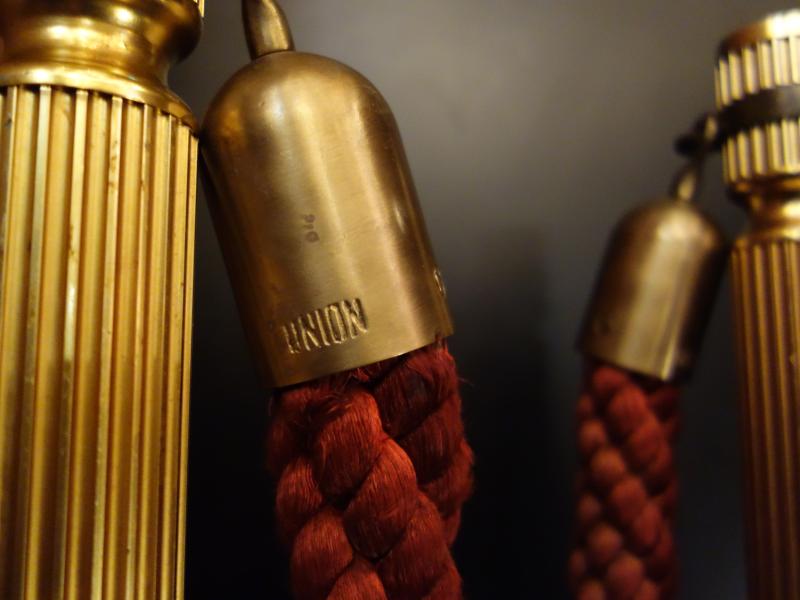 レトロ真鍮ポールパーテーション　LCM 7741（5）