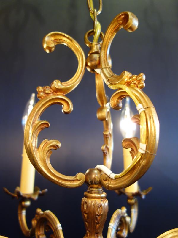 フランス製真鍮シャンデリア　ケージ型　LCH 1252（5）