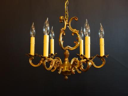 フランス製真鍮シャンデリア　ケージ型　LCH 1252（C1）