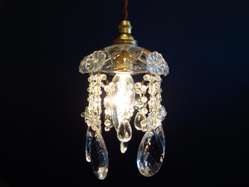 Czechoslovak crystal pendant lamp 1灯