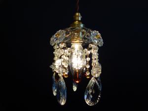 Czechoslovak crystal pendant lamp 1灯